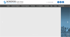 Desktop Screenshot of borderslawfirm.com